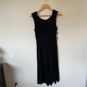 Scarlett Nite Women's NWT Rouched Middle Sleeveless Cocktail Dress Black Size 10